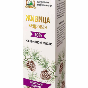 Живица кедровая на льняном масле с красным корнем (100 мл)