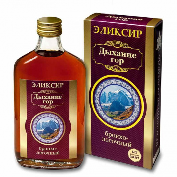 Эликсир «Дыхание гор» бронхолегочный (Объём: 250мл.)