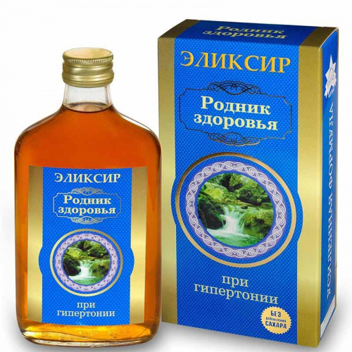 Эликсир «Родник здоровья» при гипертонии (Объём: 250мл.)