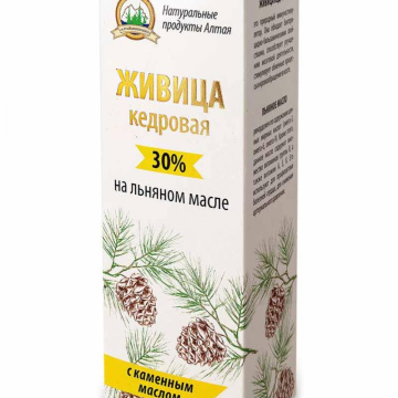 Живица кедровая на льняном масле с каменным маслом (100 мл)